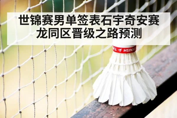 世锦赛男单签表石宇奇安赛龙同区晋级之路预测